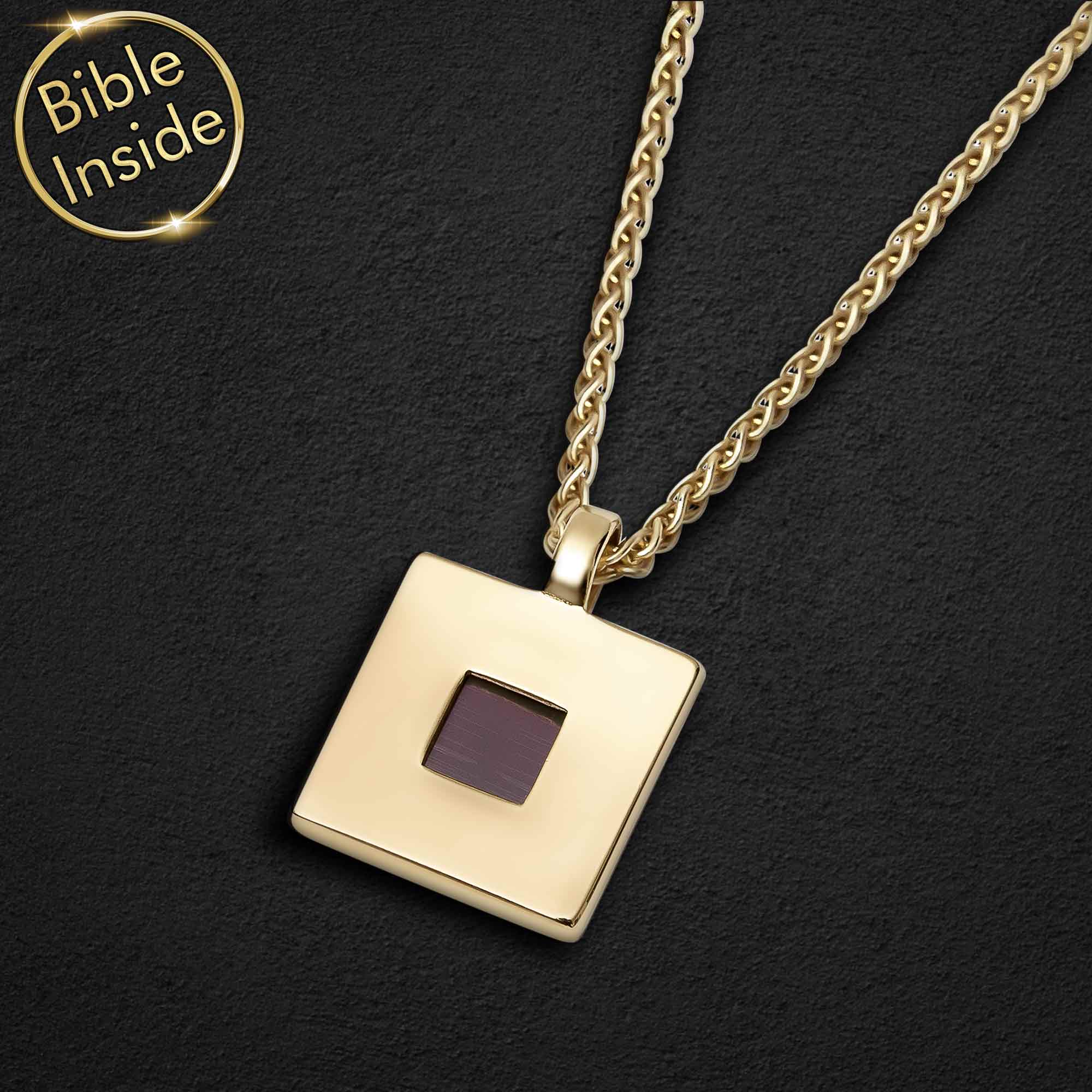 Bible Gold Pendant with Complete New Testament Inside - My Nano Jewelry